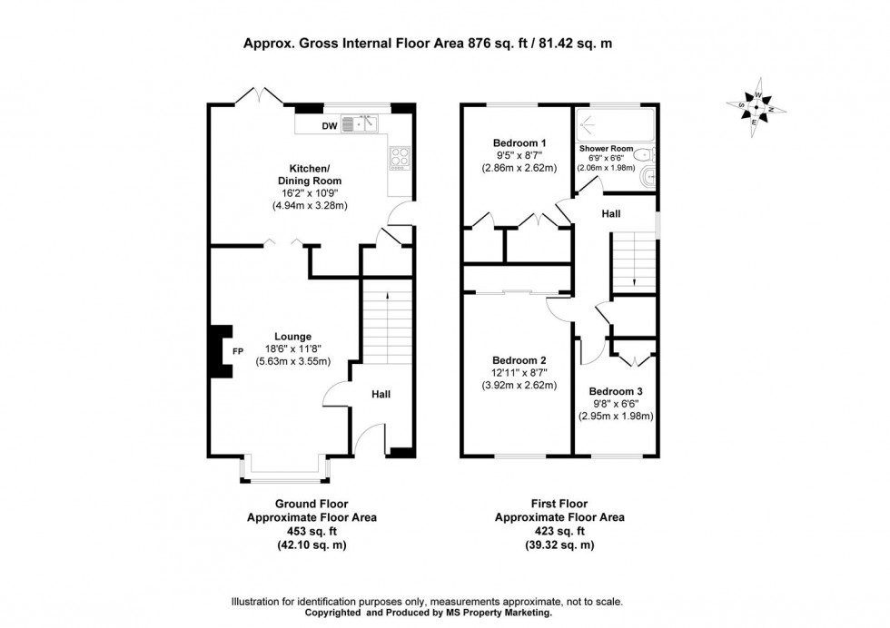Floorplan for Meadow Way, Tadcaster