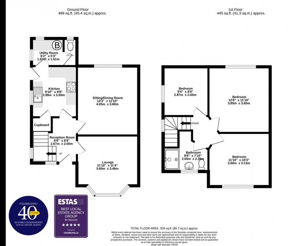 Floorplan for Ostman Road, Off Beckfield Lane