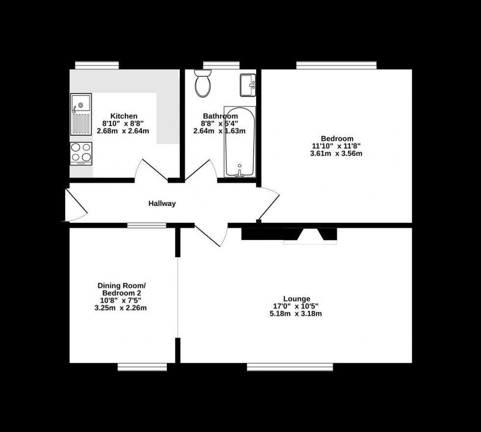 Floorplan for Swann Street, Off Nunnery Lane