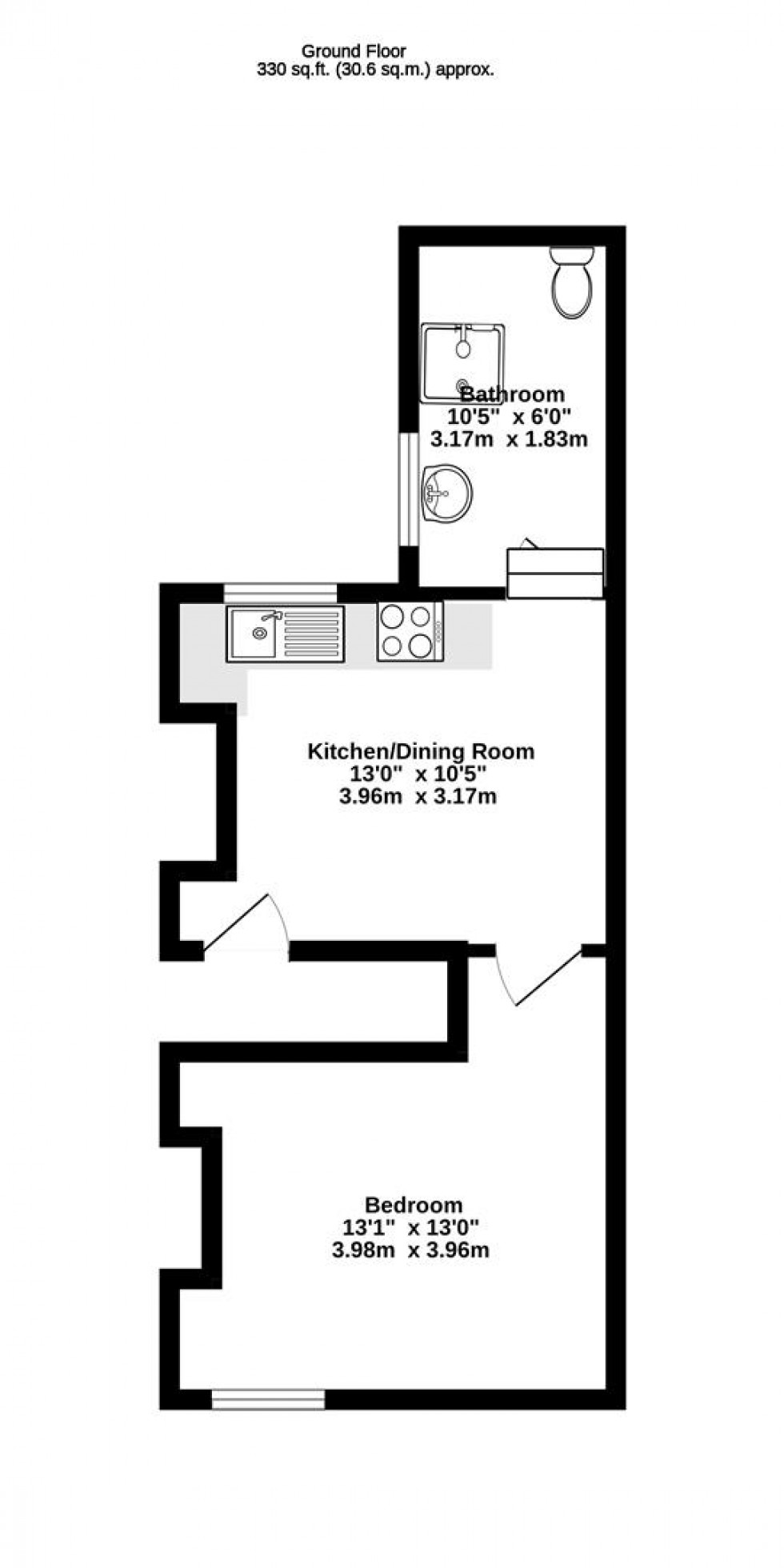 Floorplan for 3 Jubilee Terrace, Leeman Road