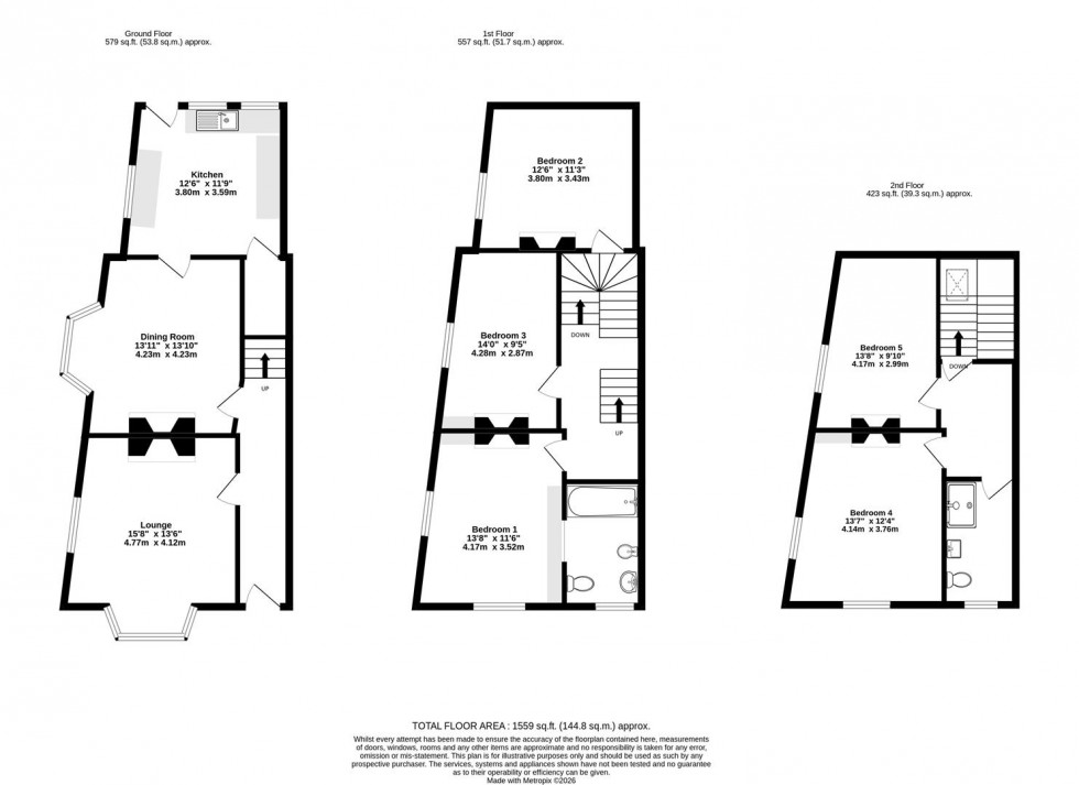 Floorplan for Cromwell Road, York