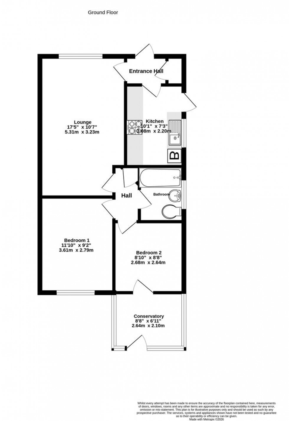Floorplan for Muirfield Way, Acomb
