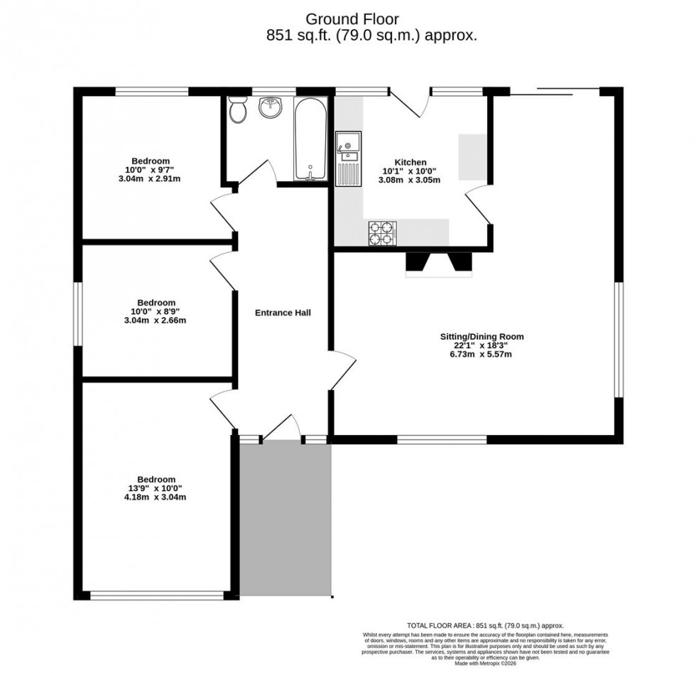 Floorplan for Lamplugh Crescent, Bishopthorpe
