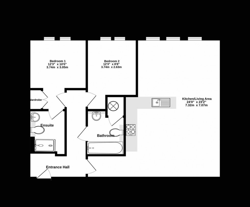 Floorplan for Fulford Place, Hospital Fields Road