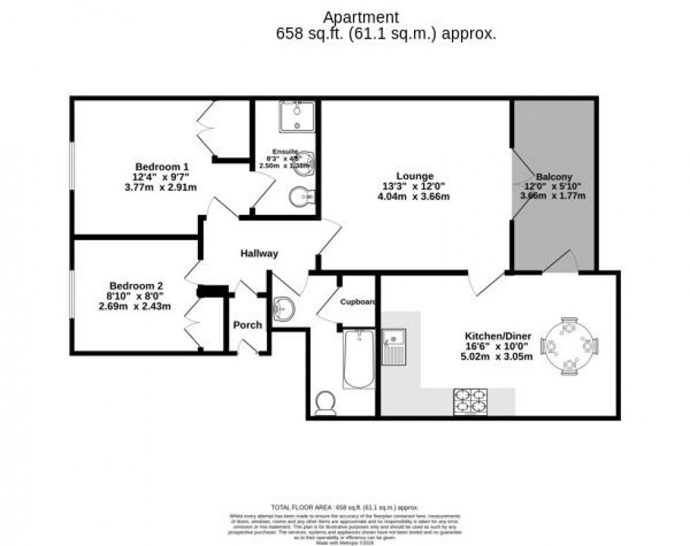 Floorplan for Whitecross Gardens, York