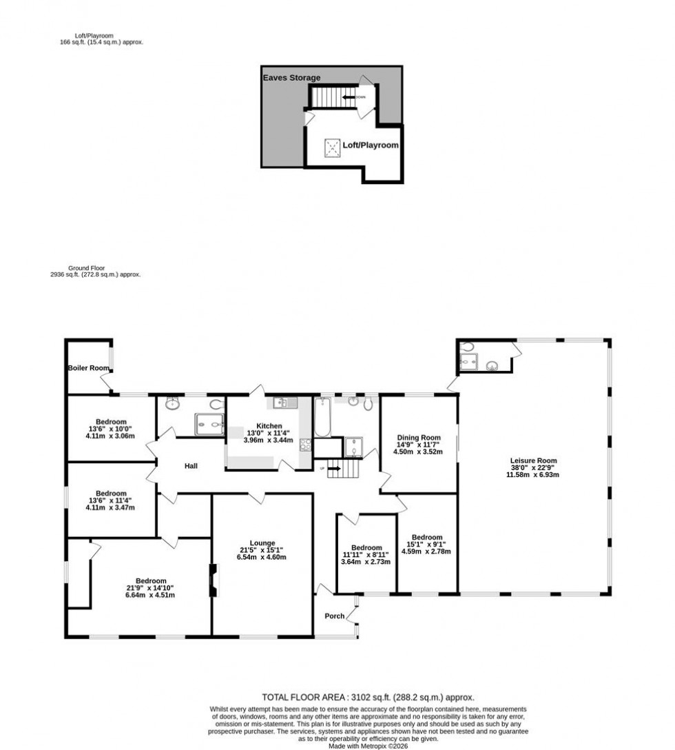 Floorplan for Station Road, Sherburn, Malton