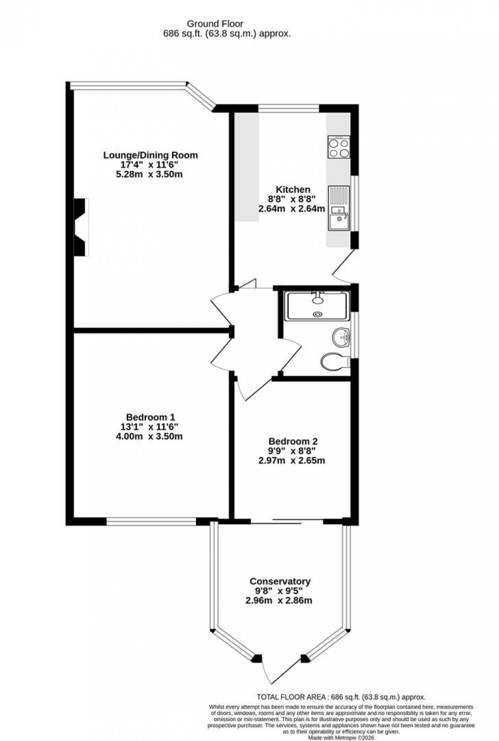 Floorplan for Crossways, Badger Hill