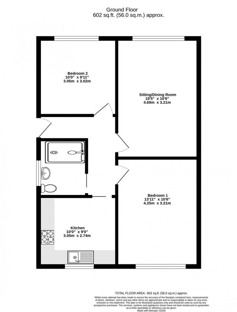 Floorplan for Keble Close, Bishopthorpe