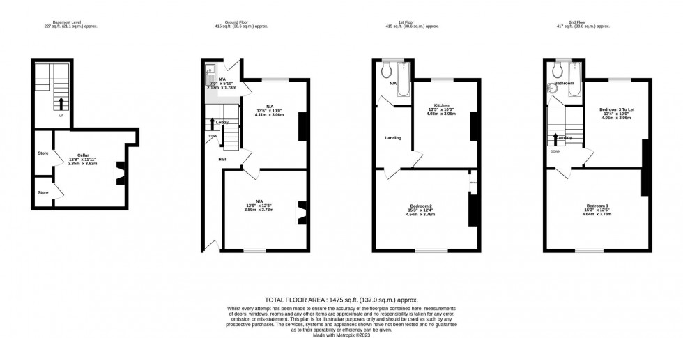 Floorplan for Lord Mayors Walk, York