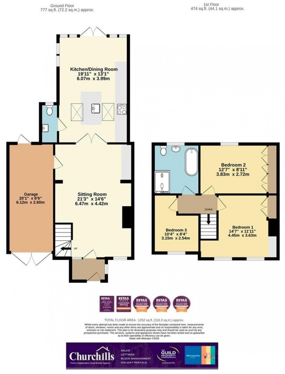 Floorplan for Sutton-On-The-Forest, York