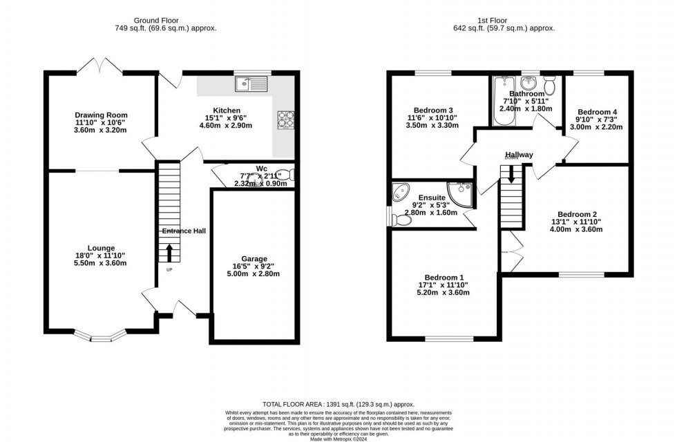Floorplan for Horner Avenue, Huby
