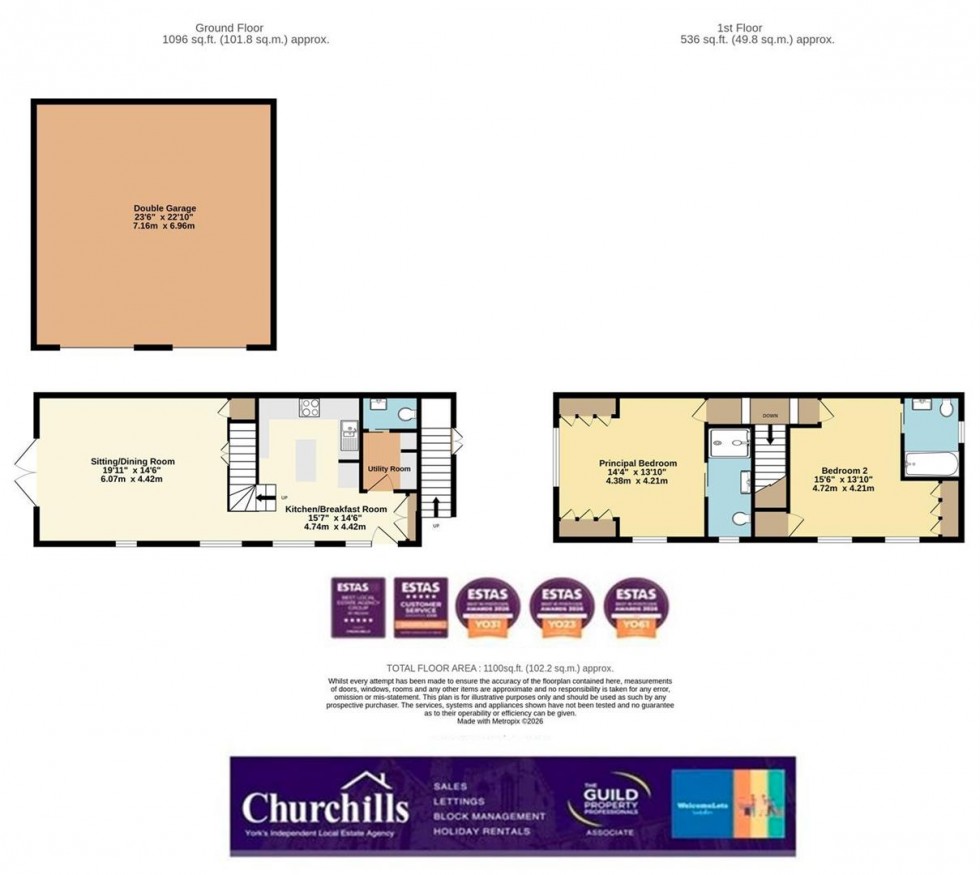 Floorplan for Tholthorpe, York