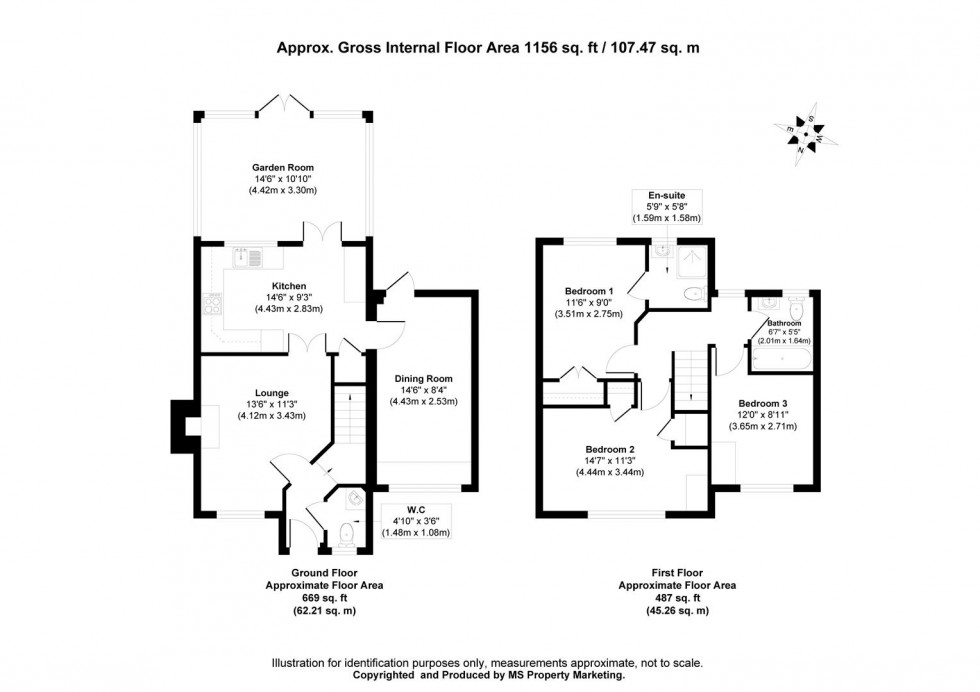Floorplan for Redbarn Drive, Osbaldwick
