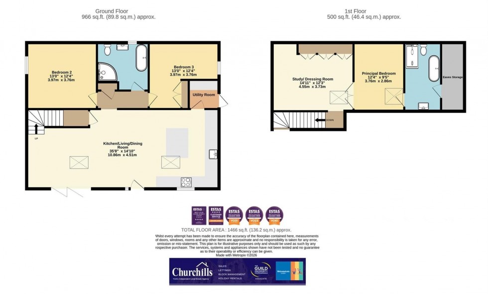 Floorplan for Lavender House, Stillington Road Easingwold, York