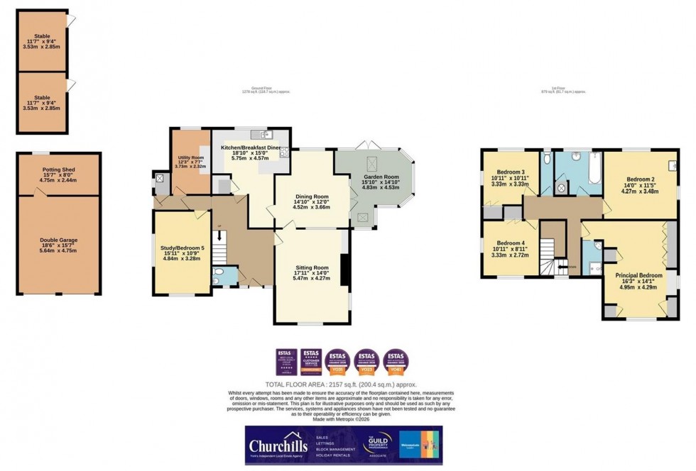 Floorplan for York Road, Kirk Hammerton, York